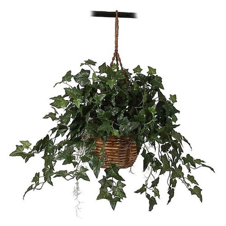 Dare2Decor English Ivy Hanging Basket Silk Plant DA103246